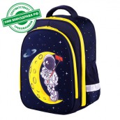 Ранец BRAUBERG KIDS STANDARD, 2 отделения, "Spaceman", СВЕТЯЩИЙСЯ, 36х28х14 см, 271384