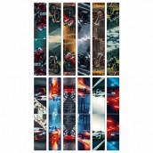 Закладки для книг МАГНИТНЫЕ, "BOYS", набор 12 штук, 60x20 мм, FUNSTER, 116656