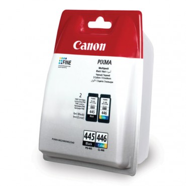 Картридж струйный CANON (PG-445/CL-446) PIXMA MG2440/MG2540, оригинальный КОМПЛЕКТ 2 цвета, 180 страниц, 8283B004